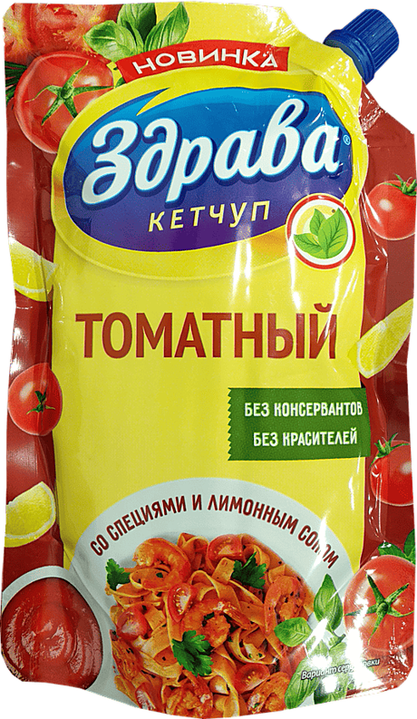 Кетчуп «Здрава» «Томатный», первая категория, 230 г